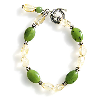 Jade & Citrine Bracelet